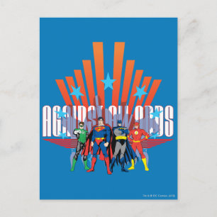 Justice League "Against All Odds" Postcard