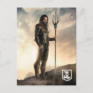 Justice League   Aquaman On Battlefield Postcard