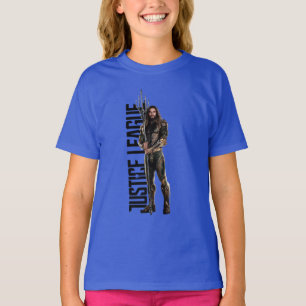 Justice League   Aquaman On Battlefield T-Shirt