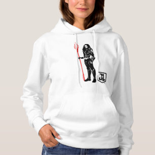 Justice League Aquaman Pose Noir Pop Art Hoodie