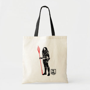 Justice League   Aquaman Pose Noir Pop Art Tote Bag