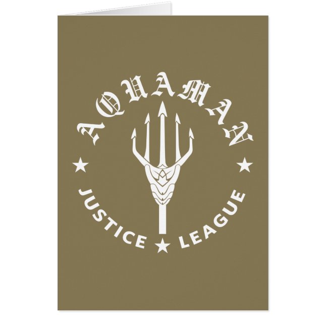 Justice League | Aquaman Retro Trident Emblem (Front)