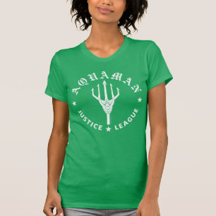 Justice League Aquaman Retro Trident Emblem T-Shirt
