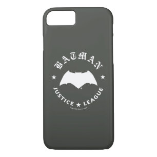 Justice League   Batman Retro Bat Emblem iPhone 8/7 Case