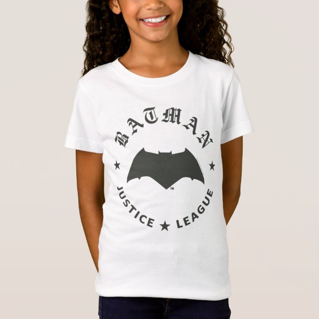 Justice League | Batman Retro Bat Emblem T-Shirt (Front)