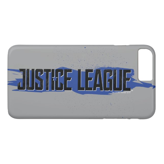 Justice League | Blue Stroke Justice League Logo Case-Mate iPhone Case (Back (Horizontal))