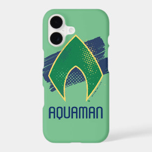 Justice League Brush & Halftone Aquaman Symbol