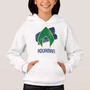 Justice League Brush & Halftone Aquaman Symbol