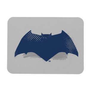 Justice League Brush & Halftone Batman Symbol Magnet