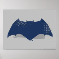 Justice League | Brush & Halftone Batman Symbol