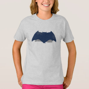 Justice League Brush & Halftone Batman Symbol T-Shirt