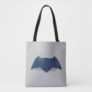 Justice League Brush & Halftone Batman Symbol Tote Bag