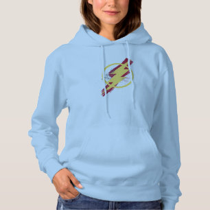 Justice League Brush & Halftone Flash Symbol Hoodie