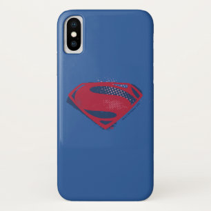 Justice League   Brush & Halftone Superman Symbol Case-Mate iPhone Case