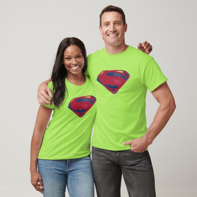 Justice League | Brush & Halftone Superman Symbol T-Shirt (Unisex)
