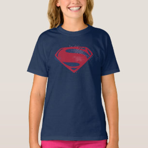 Justice League Brush & Halftone Superman Symbol T-Shirt