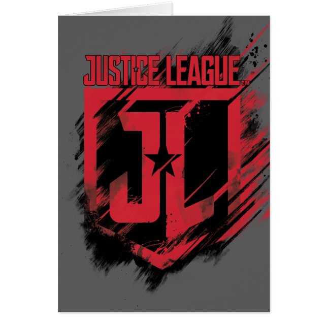 Justice League | Brushed Paint JL Shield (Front)
