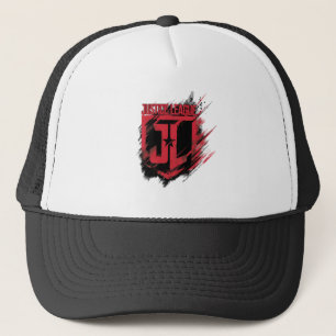 Justice League Brushed Paint JL Shield Trucker Hat