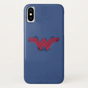 Justice League   Brushed Wonder Woman Symbol iPhone X Case