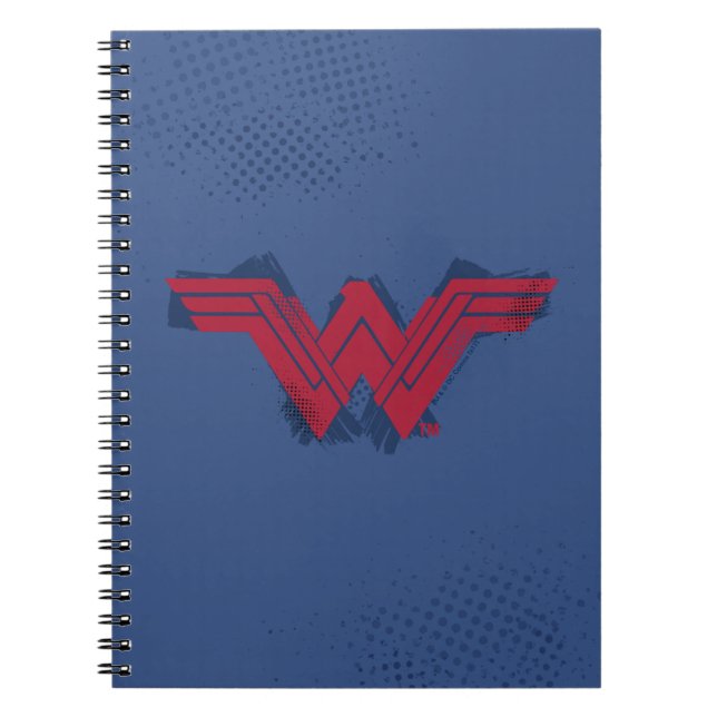 Justice League | Brushed Wonder Woman Symbol Notebook (Front)
