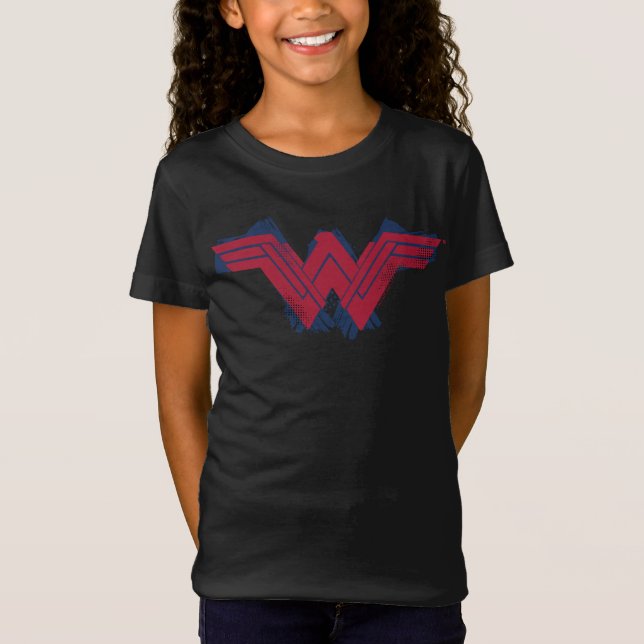 Justice League | Brushed Wonder Woman Symbol T-Shirt (Front)