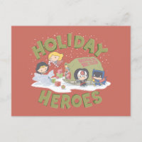 Justice League Chibi Delivering Presents