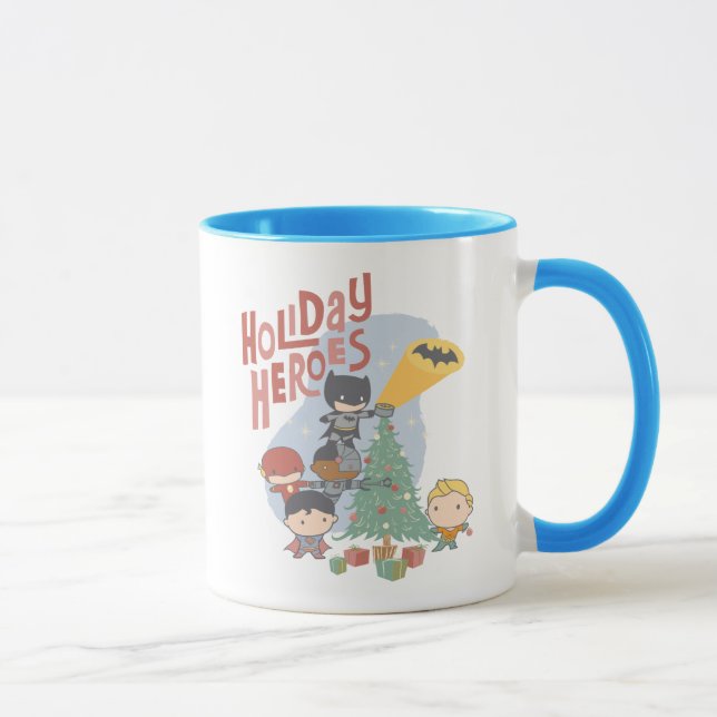 Justice League Chibi Holiday Tree Decorating Mug (Right)