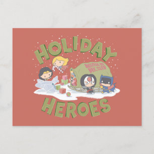 Justice League Cofering Presents Holiday Postcard