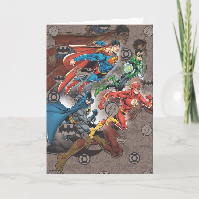 Justice League Collage Card (Front)