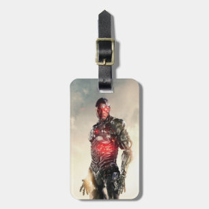 Justice League Cyborg On Battlefield Luggage Tag