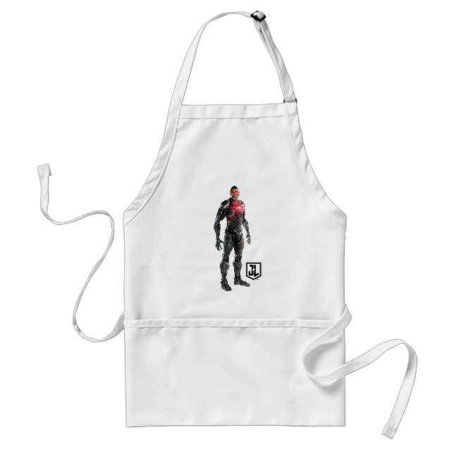Justice League | Cyborg On Battlefield Standard Apron (Front)