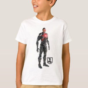 Justice League Cyborg On Battlefield T-Shirt