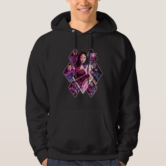 Justice League | Diamond Galactic Group Panels Hoodie (Front)