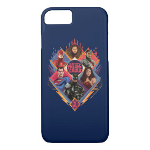 Justice League Diamond Hatch Group Badge Case-Mate iPhone Case