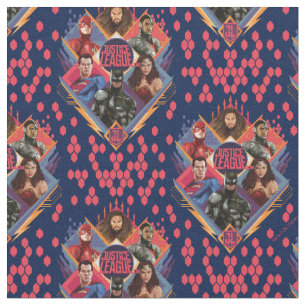 Justice League Diamond Hatch Group Badge Fabric