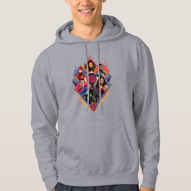Justice League | Diamond Hatch Group Badge Hoodie (Front)