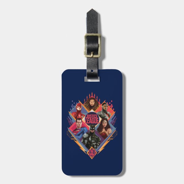 Justice League | Diamond Hatch Group Badge Luggage Tag (Front Vertical)