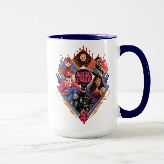 Justice League | Diamond Hatch Group Badge Mug (Right)
