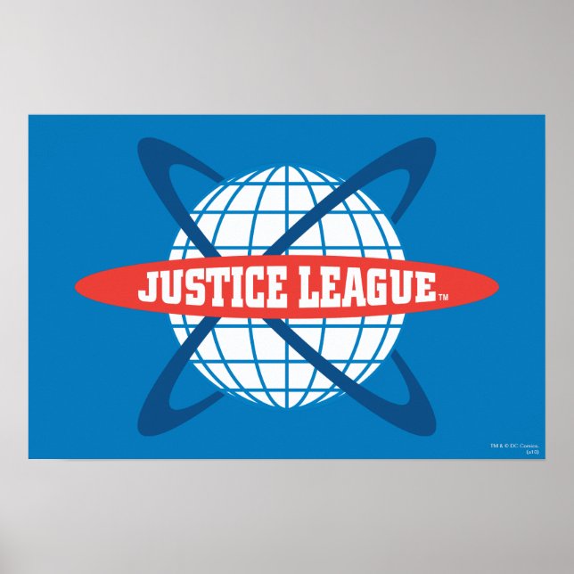 Justice League Globe Logo Poster (Front)