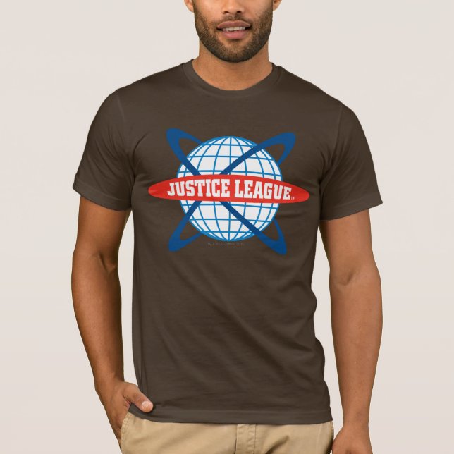 Justice League Globe Logo T-Shirt (Front)