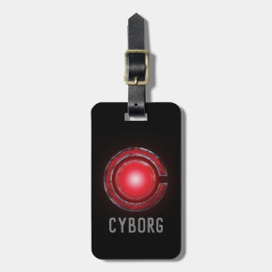 Justice League   Glowing Cyborg Symbol Luggage Tag