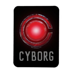 Justice League Glowing Cyborg Symbol Magnet