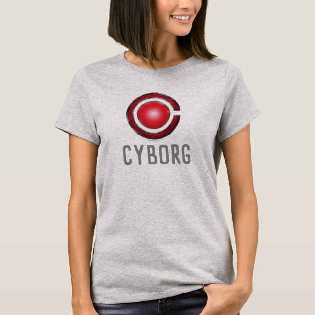 Justice League | Glowing Cyborg Symbol T-Shirt (Front)