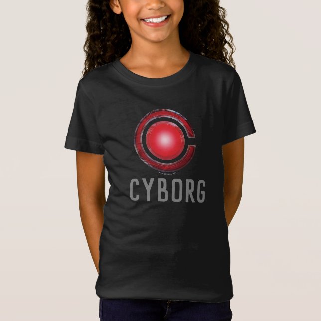 Justice League | Glowing Cyborg Symbol T-Shirt (Front)