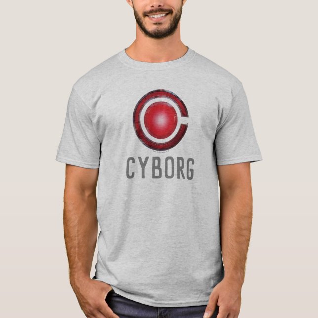 Justice League | Glowing Cyborg Symbol T-Shirt (Front)