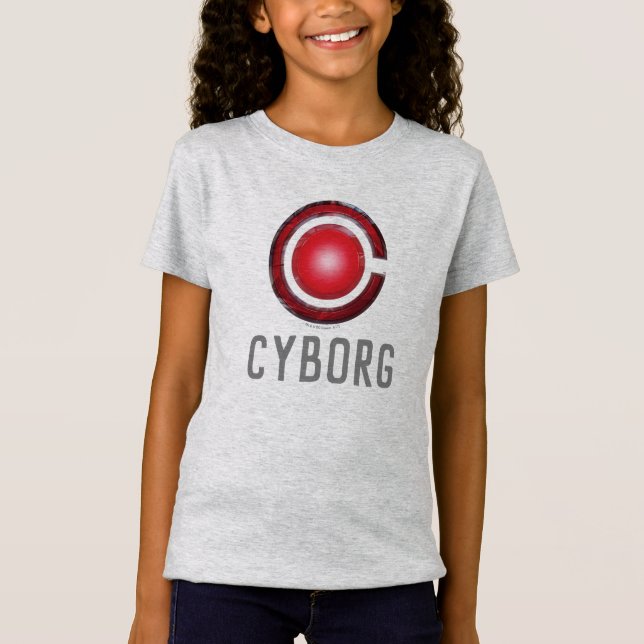 Justice League | Glowing Cyborg Symbol T-Shirt (Front)