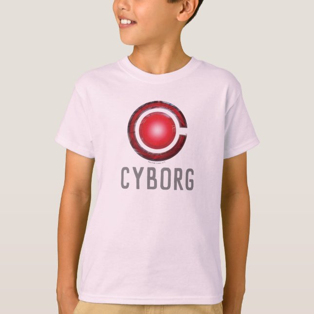 Justice League | Glowing Cyborg Symbol T-Shirt (Front)