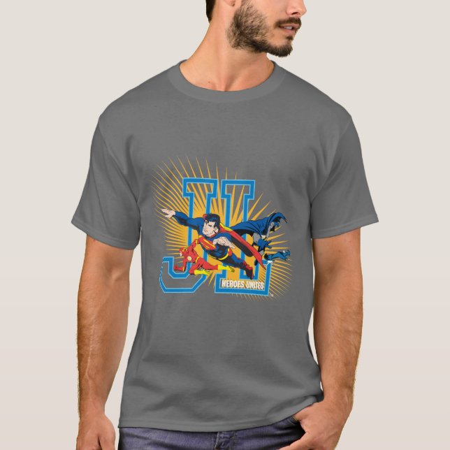 Justice League Heroes United T-Shirt (Front)