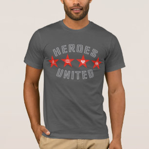 Justice League Heroes Untied Logos T-Shirt
