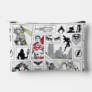 Justice League Heroic Panel Pattern Accessory Pouch